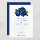 Search for royal blue flowers wedding invitations Winter