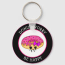 Search for funny puns key rings Doughnut
