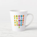 Search for alphabet letters mugs Kindergarten