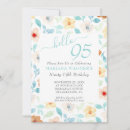 Search for elegant 95th birthday invitations Watercolor