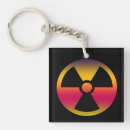 Search for radiation hazards key rings Warning