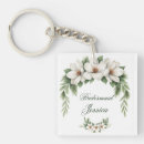 Search for tree in winter key rings For her