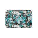 Search for turquoise floral bath mats White