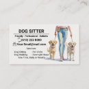 Search for dog sitting business cards Walker