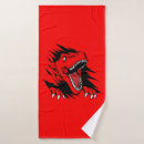 Search for dinosaur bath towels Tyrannosaurus rex