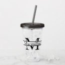 Search for monogrammed tumblers Initial