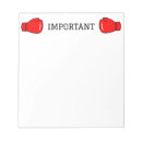 Search for fighters notepads Red