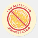 Search for food allergies stickers Red
