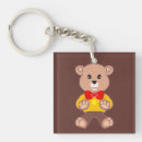 Search for cute teddy bear key rings Red