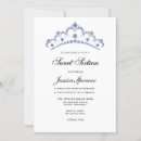 Search for navy blue sweet 16 invitations Diamonds