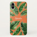 Search for green palm leaves iphone cases Summer