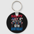 Search for 4th birthday key rings Red