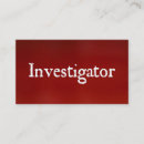 Search for criminal investigation business cards Private investigator