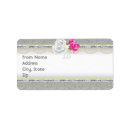 Search for glitzy return address labels Elegant