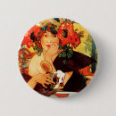 Search for advertisements round badges Alphonse mucha