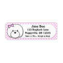 Search for bichon return address labels Cute