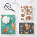 Search for woodland fox wrapping paper Baby shower