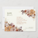 Search for autumn floral baby shower invitations Fall