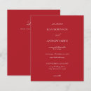 Search for red christmas wedding invitations Modern