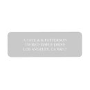 Search for gray wedding return address labels Bride