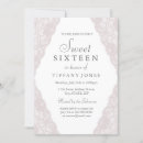 Search for lace sweet 16 invitations Elegant