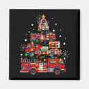 Search for christmas truck magnets Firefighter