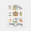 Search for christmas nativity blankets Christian
