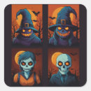 Search for spooky skulls stickers Witch