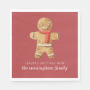 Search for gingerbread man napkins Christmas party