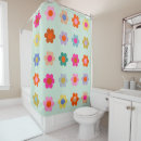 Search for floral shower curtains 70s