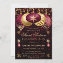 Search for christmas sweet 16 invitations Glitter