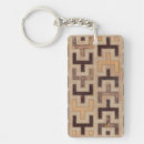 Search for contemporary art key rings Geometric design