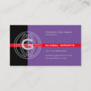 Search for import export business cards Global