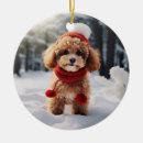 Search for toy poodle christmas tree decorations Puppy