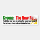 Search for green is the new red bumper stickers Change
