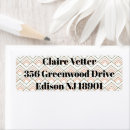 Search for mid century return address labels Gold