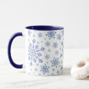 Search for blue and white snowflakes mugs Festive