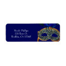 Search for gold peacock return address labels Feather