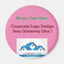 Search for advertisement round magnets Advertise corporate company name