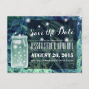 Search for fireflies save the dates Mason jar