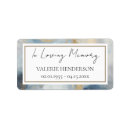 Search for sympathy return address labels Celebration of life
