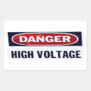 Search for danger stickers High voltage