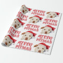 Search for pitbull christmas wrapping paper Santa