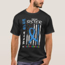 Search for autism sister tshirts Blue