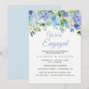 Search for hydrangea engagement party invitations Dusty blue