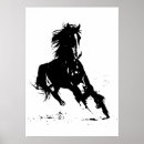 Search for black horse silhouette posters For her