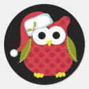 Search for white owls stickers Red