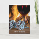 Search for wine glass christmas cards Red