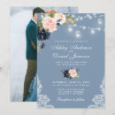 Search for dusty pink wedding invitations Blue and pink flowers