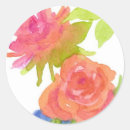 Search for orange rose stickers Watercolor flowers
